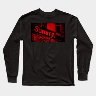 Summit Avenue BLACK CHERRY Pasadena California by Mistah Wilson Photography Long Sleeve T-Shirt